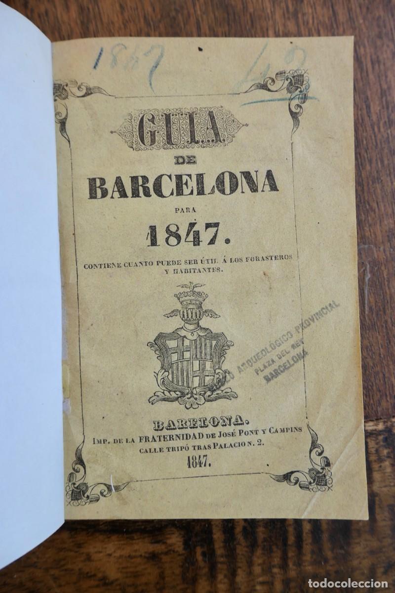 Libros antiguos: GUIA DE BARCELONA 1847 - Foto 3