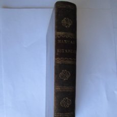 Libros antiguos: MANUAL ESTADISTICO HISTORICO-POLITICO JOAQUIN ANDRES Y ALCALDE 1831 MADRID