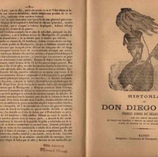 Libros antiguos: PLIEGO CORDEL HISTORIA DE DON DIEGO LEON. PRIMER CONDE DE BELASCOAIN. TRES PLIEGOS. C. 1860
