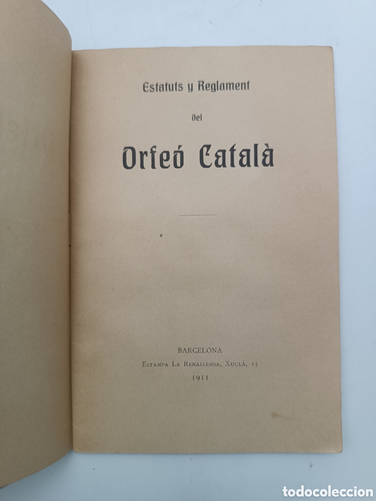 Libros antiguos: Estatuts de orfe&oacute; Catal&agrave; 1911 - Foto 2