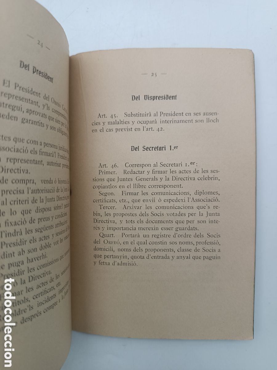 Libros antiguos: Estatuts de orfe&oacute; Catal&agrave; 1911 - Foto 3