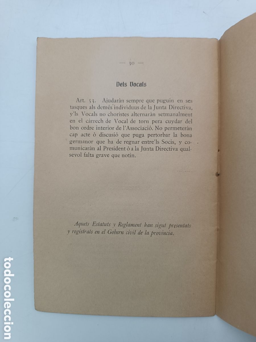 Libros antiguos: Estatuts de orfe&oacute; Catal&agrave; 1911 - Foto 4