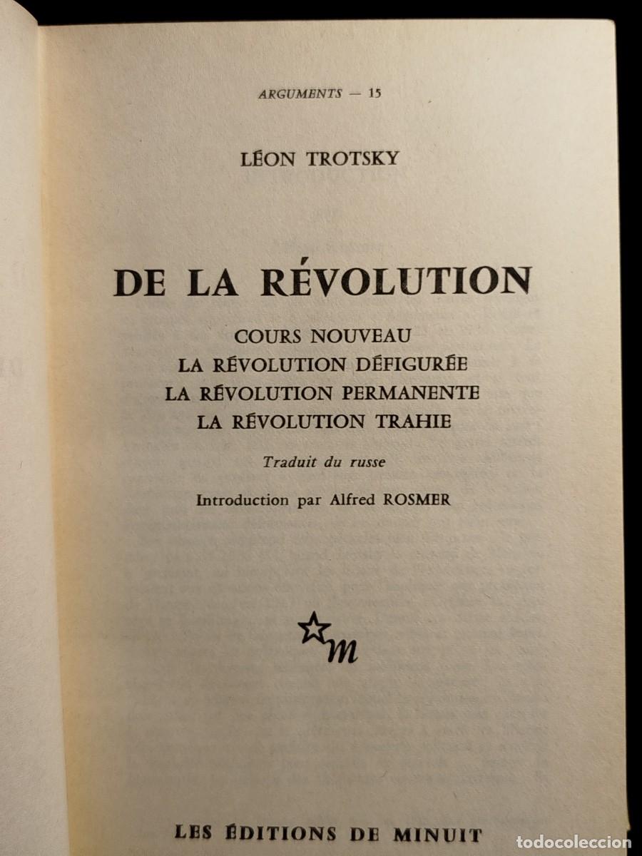 Libros antiguos: 1963. De la Revolution. Leon Trotsky. - Foto 3