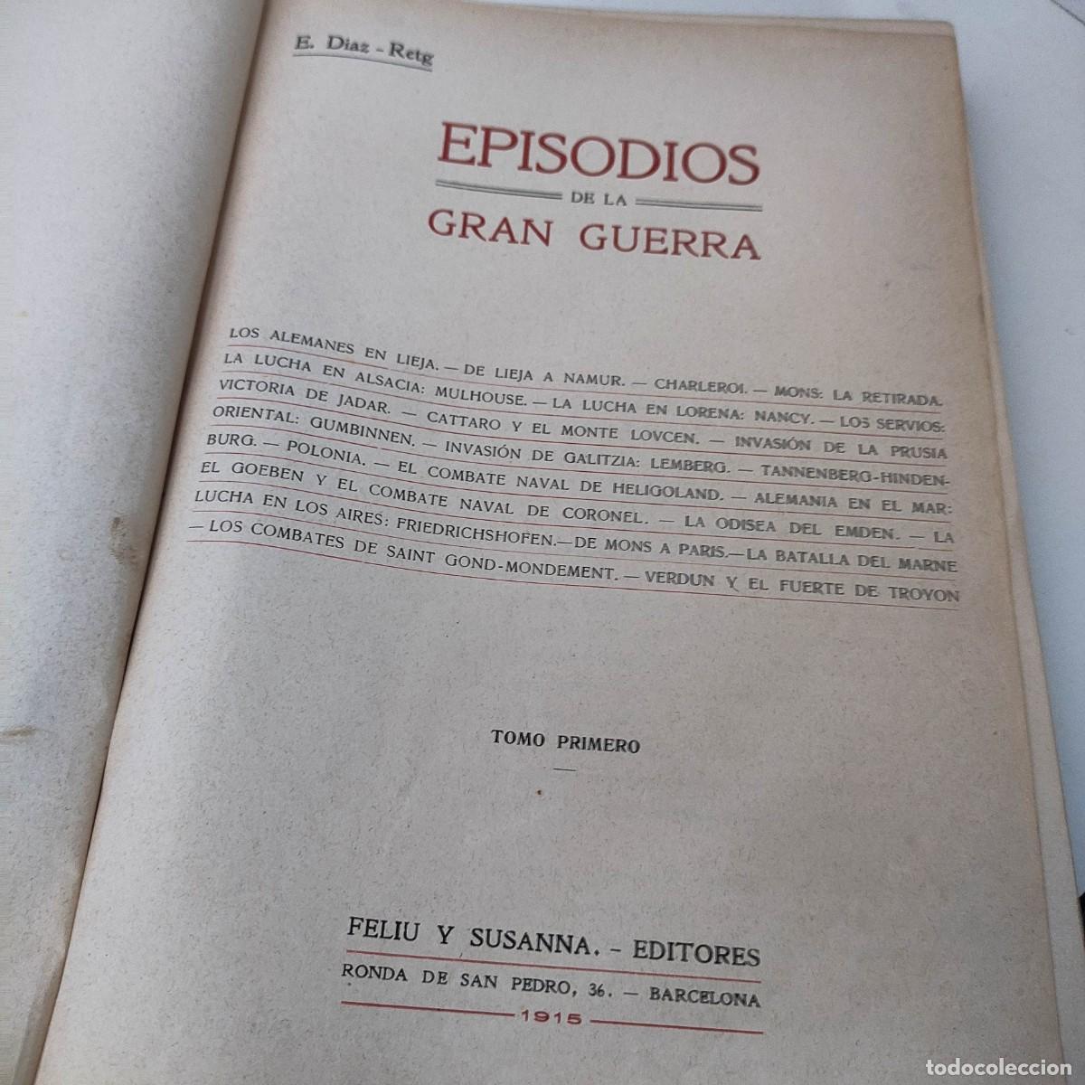 Libros antiguos: EPISODIOS DE LA GRAN GUERRA. - Foto 4