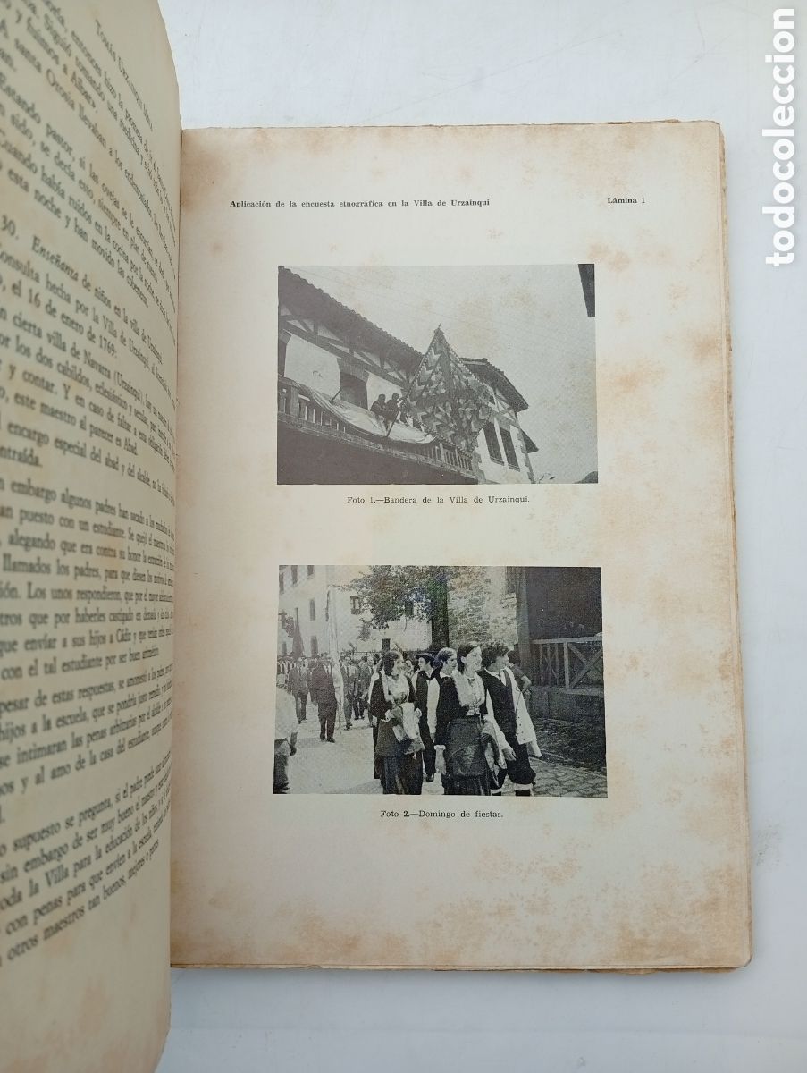 Libros antiguos: Cuadernos de etnogragia y etnogragia de Navarra 1975 - Foto 4