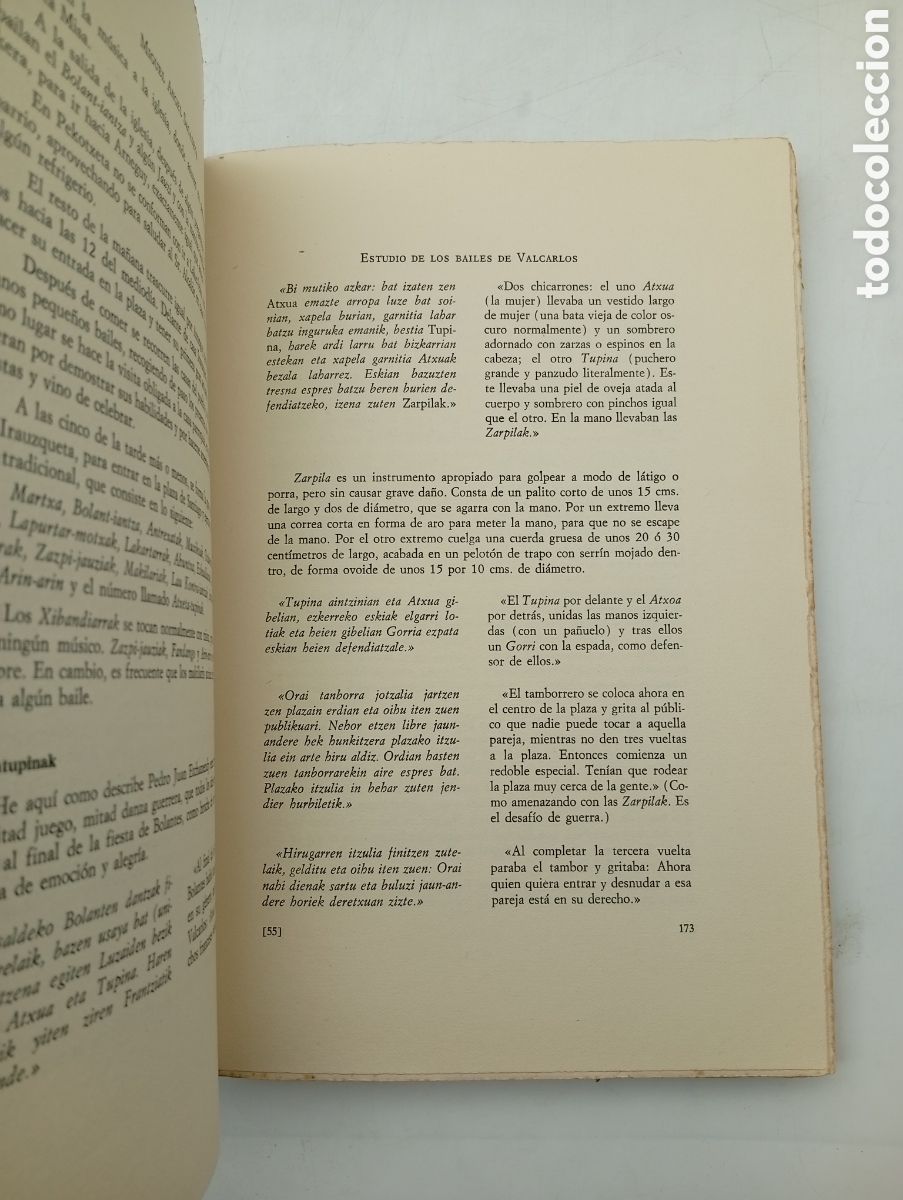 Libros antiguos: Cuadernos de etnogragia y etnogragia de Navarra 1975 - Foto 5