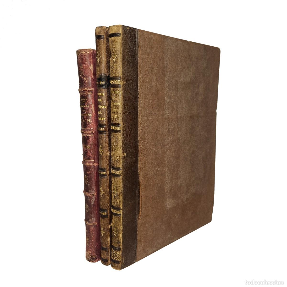 Libros antiguos: 3 TOMOS-SIGLO XIX-MEMORIAS ESTADO DE LA JUSTICIA ESPA&Ntilde;A-FISCAL TRIBUNAL SUPREMO SALVADOR VIADA FIRMA