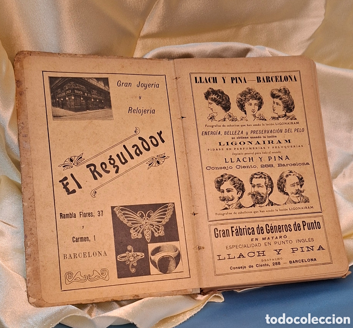 Libros antiguos: Almanaque del a&ntilde;o 1908 de Barcelona. - Foto 3