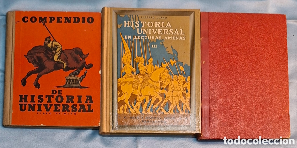 Libros antiguos: Colecci&oacute;n 3 Libros Historia Universal y Espa&ntilde;a