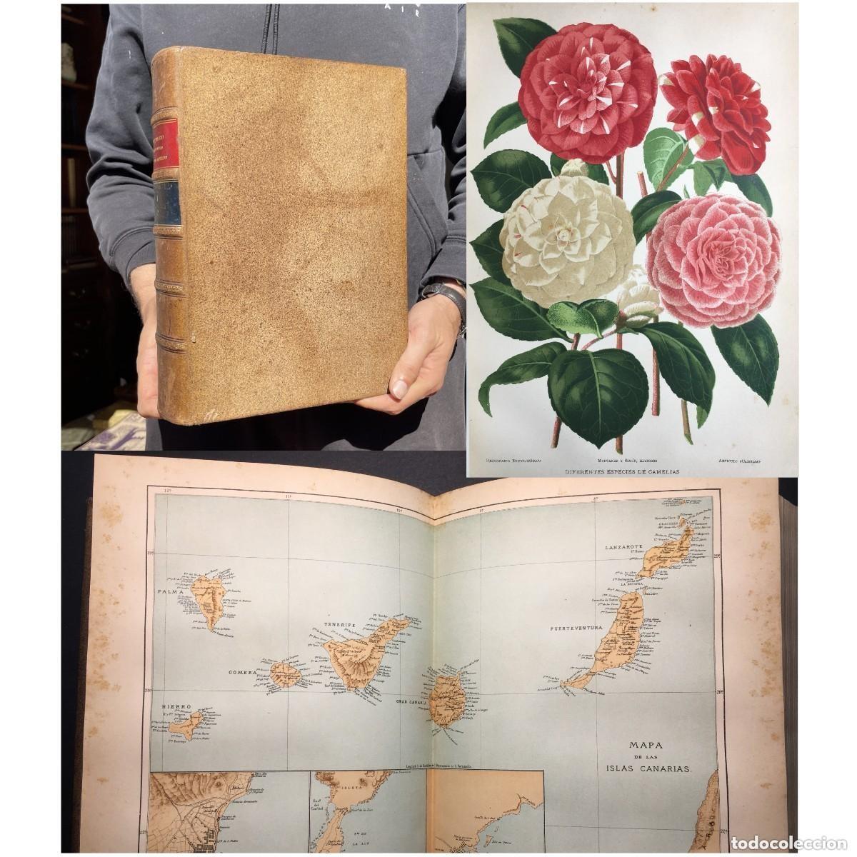 Libros antiguos: A&ntilde;o 1888 - Cartagena - C&aacute;diz - Canarias - C&aacute;rcel Barcelona - Diccionario hispano-americano