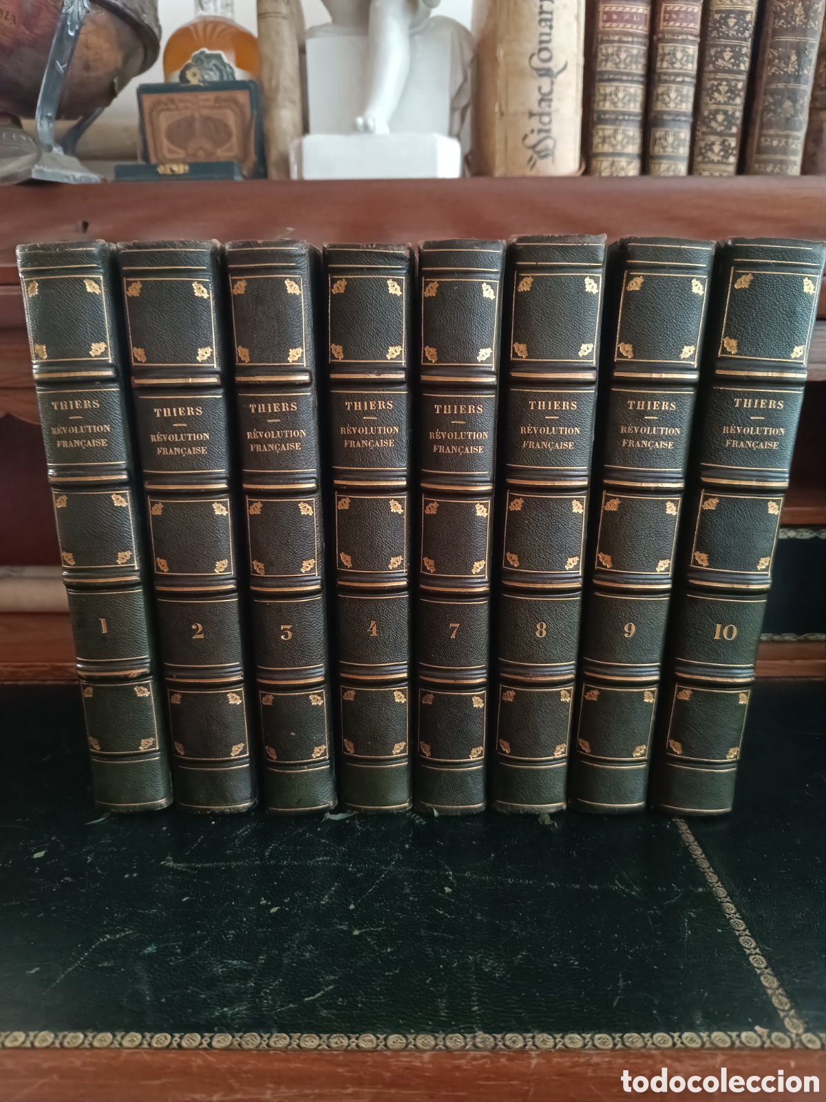 Libros antiguos: THIERS HISTOIRE REVOLUTION FRAN&Ccedil;AISE, FURNE 1841/43 8 TOMOS (DE 10) 34 GRABADOS REVOLUCION FRANCESA