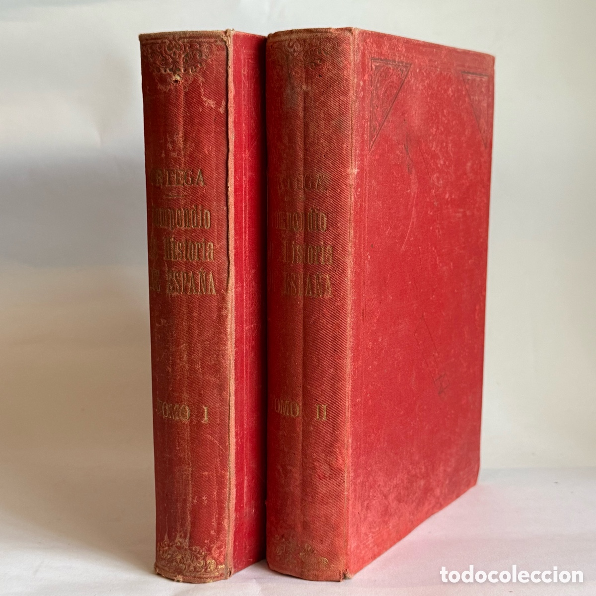 Libros antiguos: Compendio de Historia de Espa&ntilde;a. 2 Vol. J. Ortega y Rubio. 1896 y 1898
