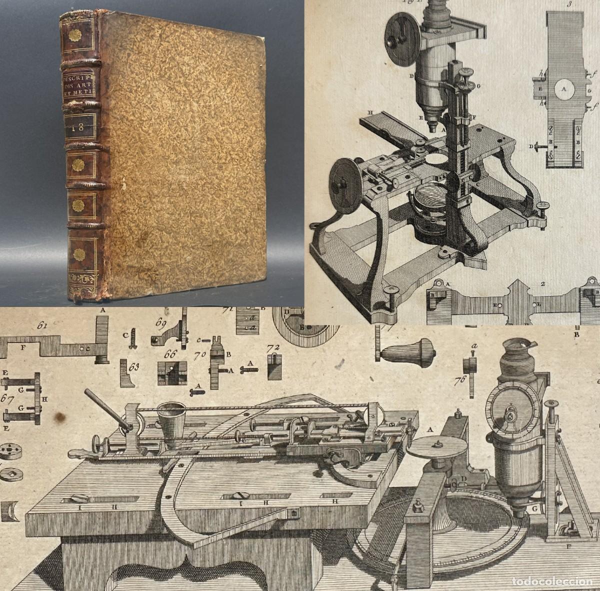 Libros antiguos: a&ntilde;o 1781 - MINAS DE CARBON - MICROSCOPIO - MATEMATICAS - Descriptions des Arts et M&eacute;tiers