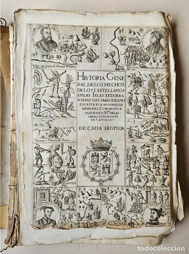 Libros antiguos: D&eacute;cadas de Herrera. D&eacute;cada Segunda.