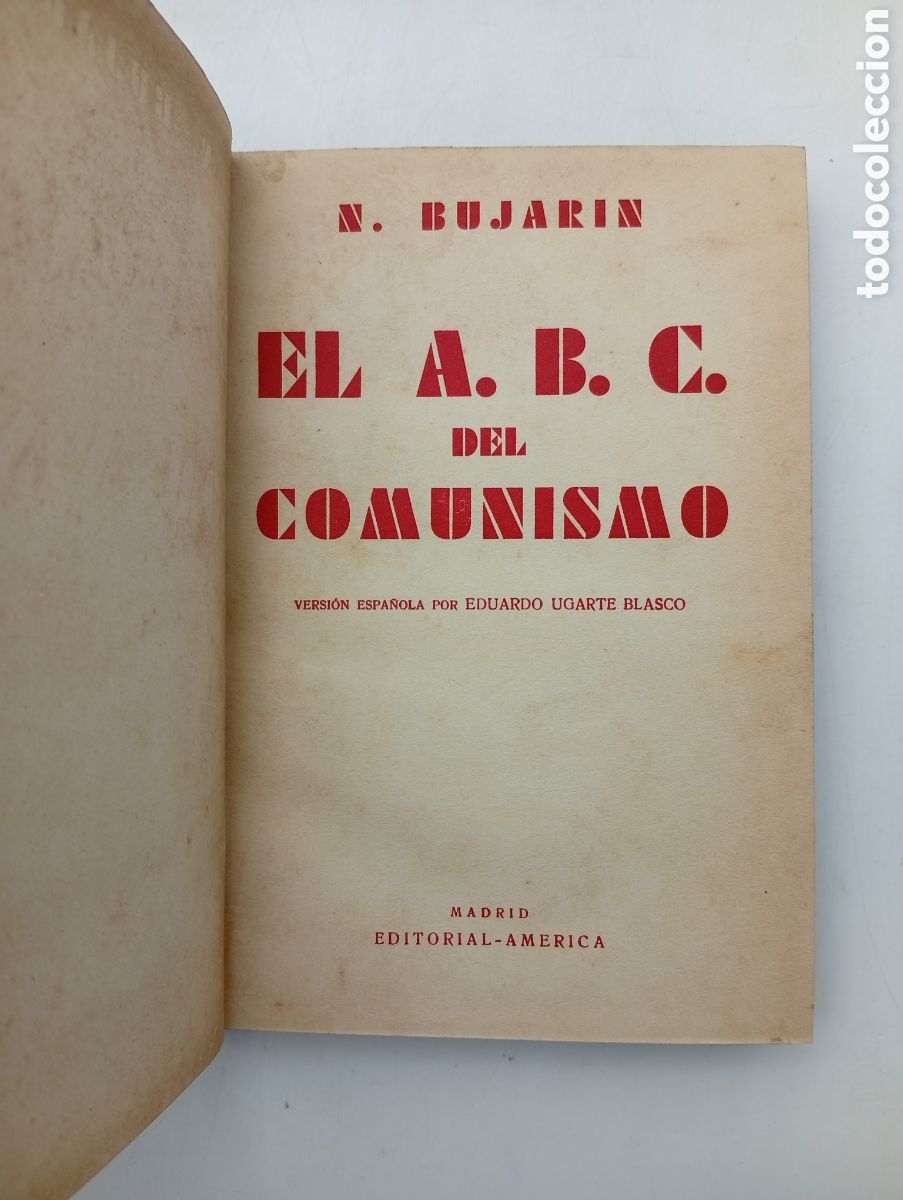 Libros antiguos: El A. B. C del Comunismo por Eduardo Ugarte
