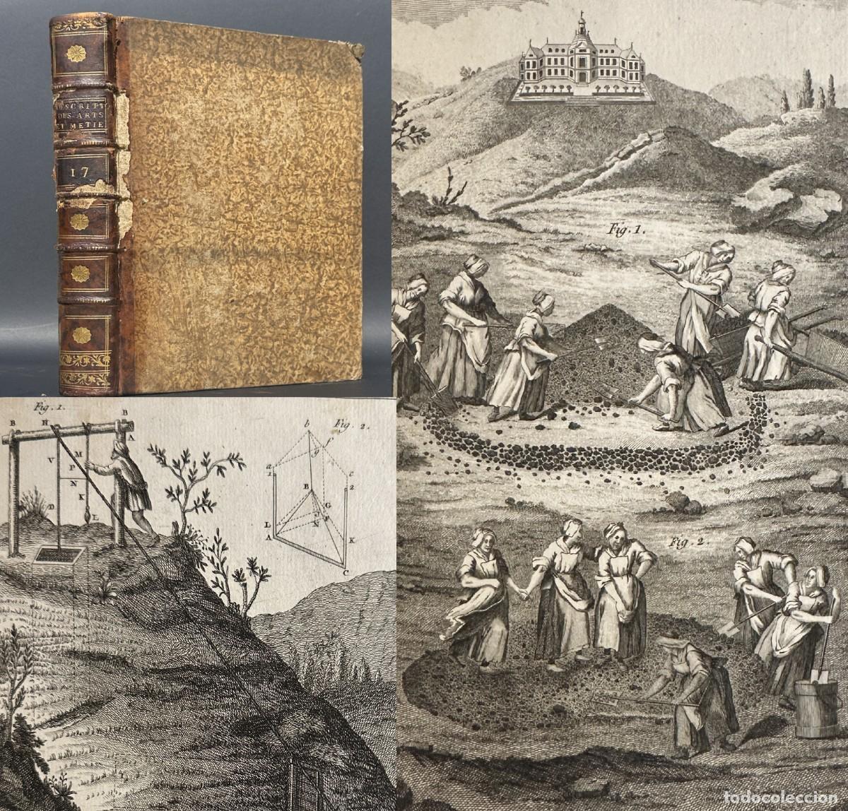 Old books: A&Ntilde;O 1780 - ARTE DE EXPLOTAR MINAS DE CARBON - GRABADOS - DESCRIPTIONS DES ARTS ET METIERS