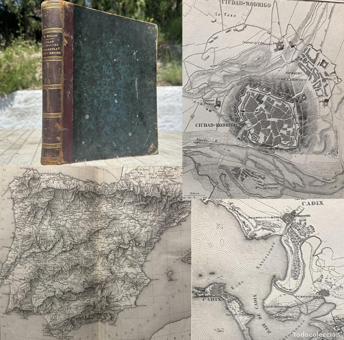 Livros antigos: XIX - ATLAS DE LAS CAMPA&Ntilde;AS DE LA REVOLUCION FRANCESA - NAPOLEON - GRABADOS - MAPAS