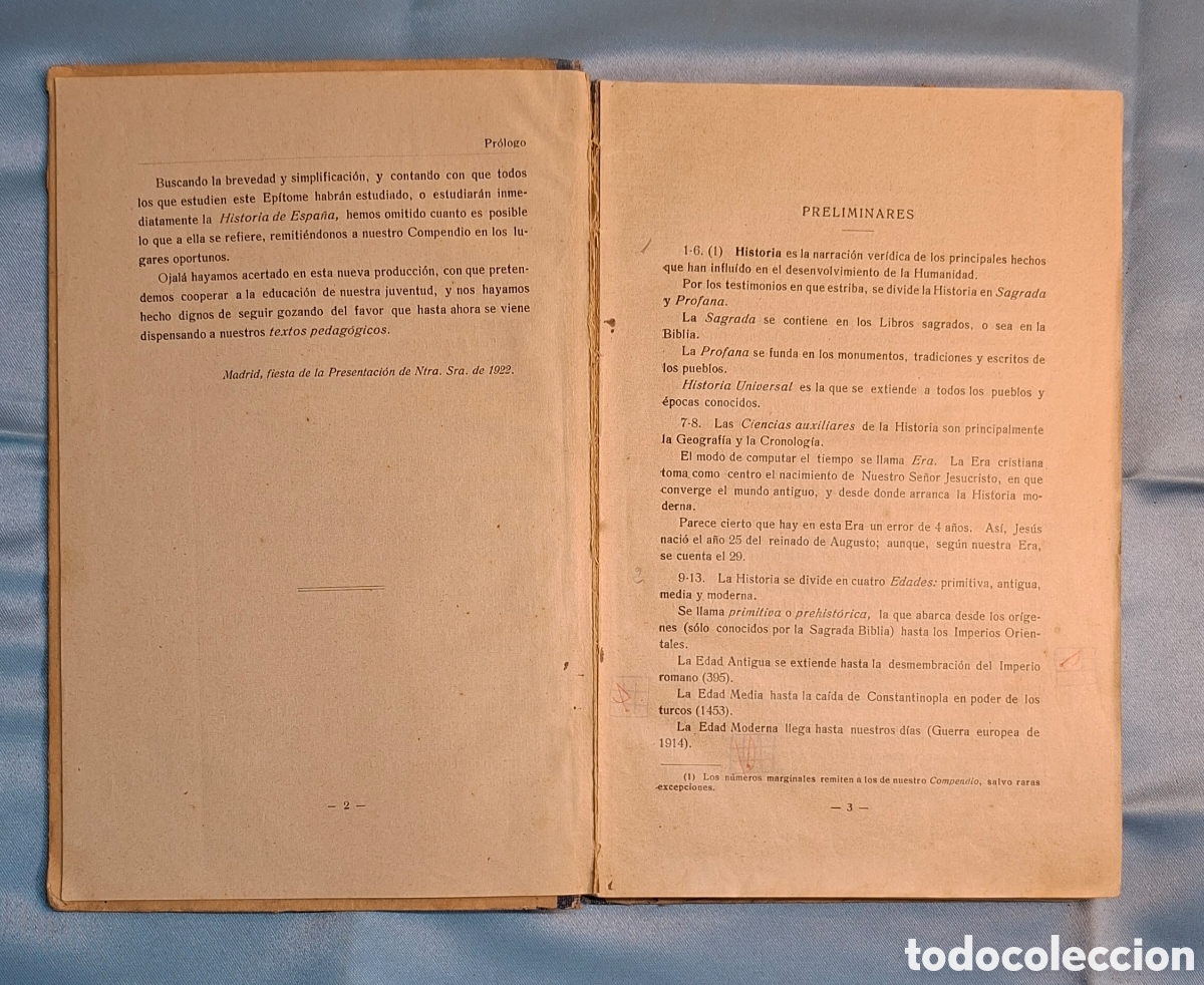 Libros antiguos: &ldquo;Ep&iacute;tome de Historia Universal&rdquo; - Foto 5