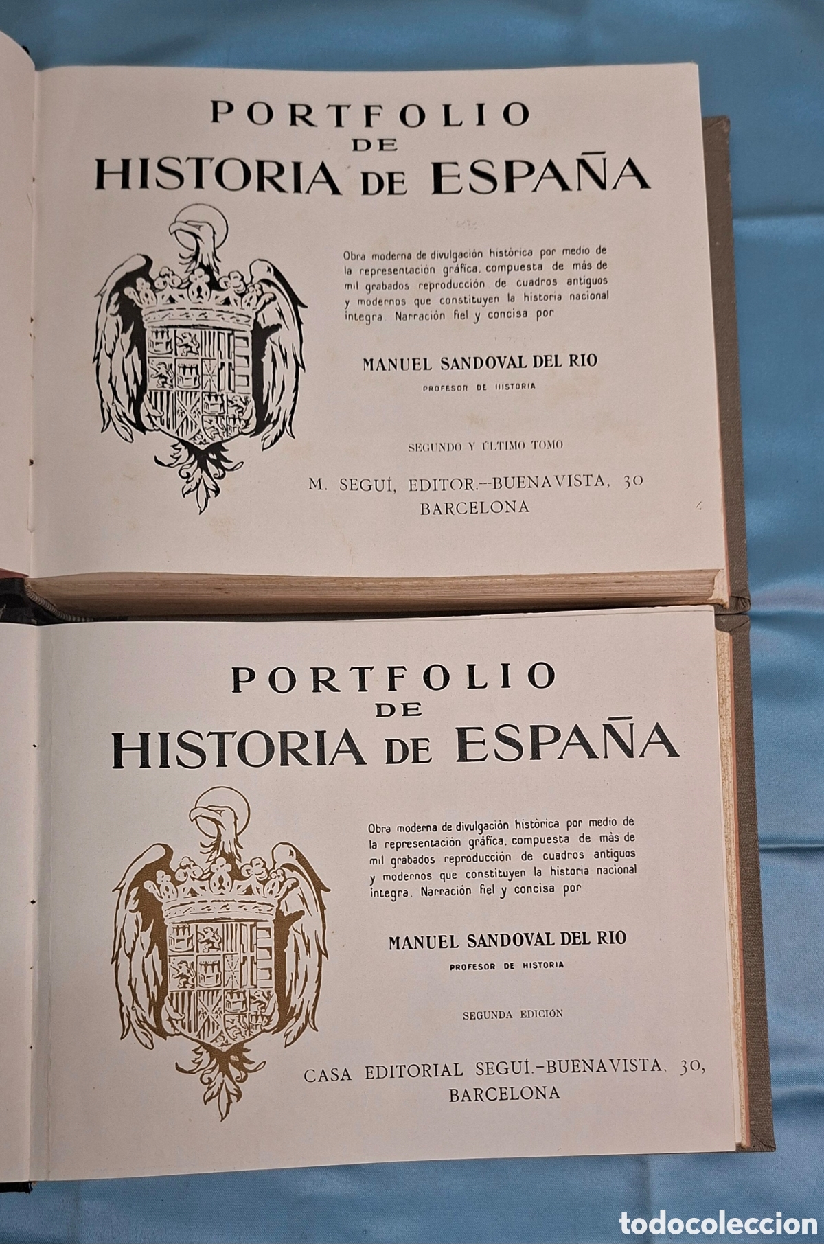 Libros antiguos: Portfolio de Historia de Espa&ntilde;a &ndash; Manuel Sandoval del R&iacute;o &ndash; 2&ordf; edici&oacute;n