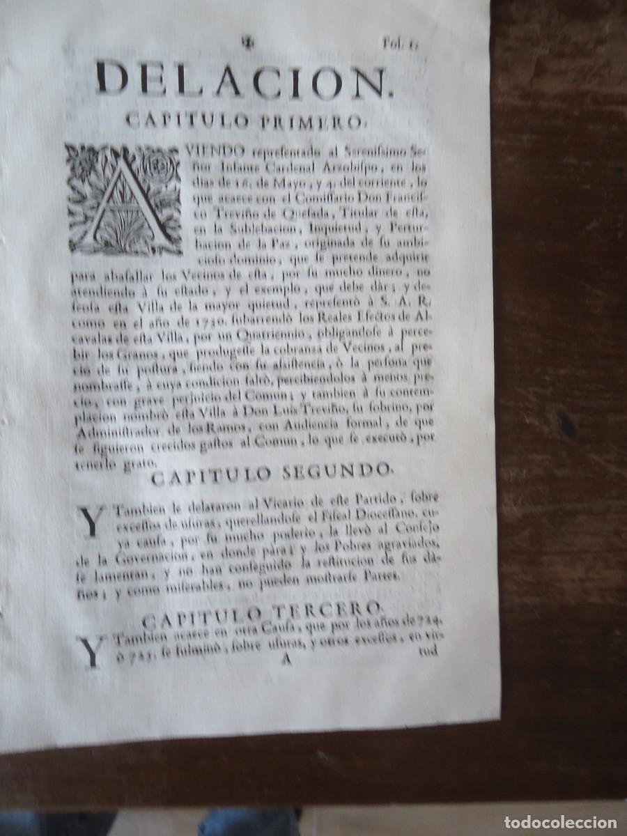 Libros antiguos: Curiosos sucesos en Manzanares (Ciudad Real) en 1744. Francisco Treviño de Quesada