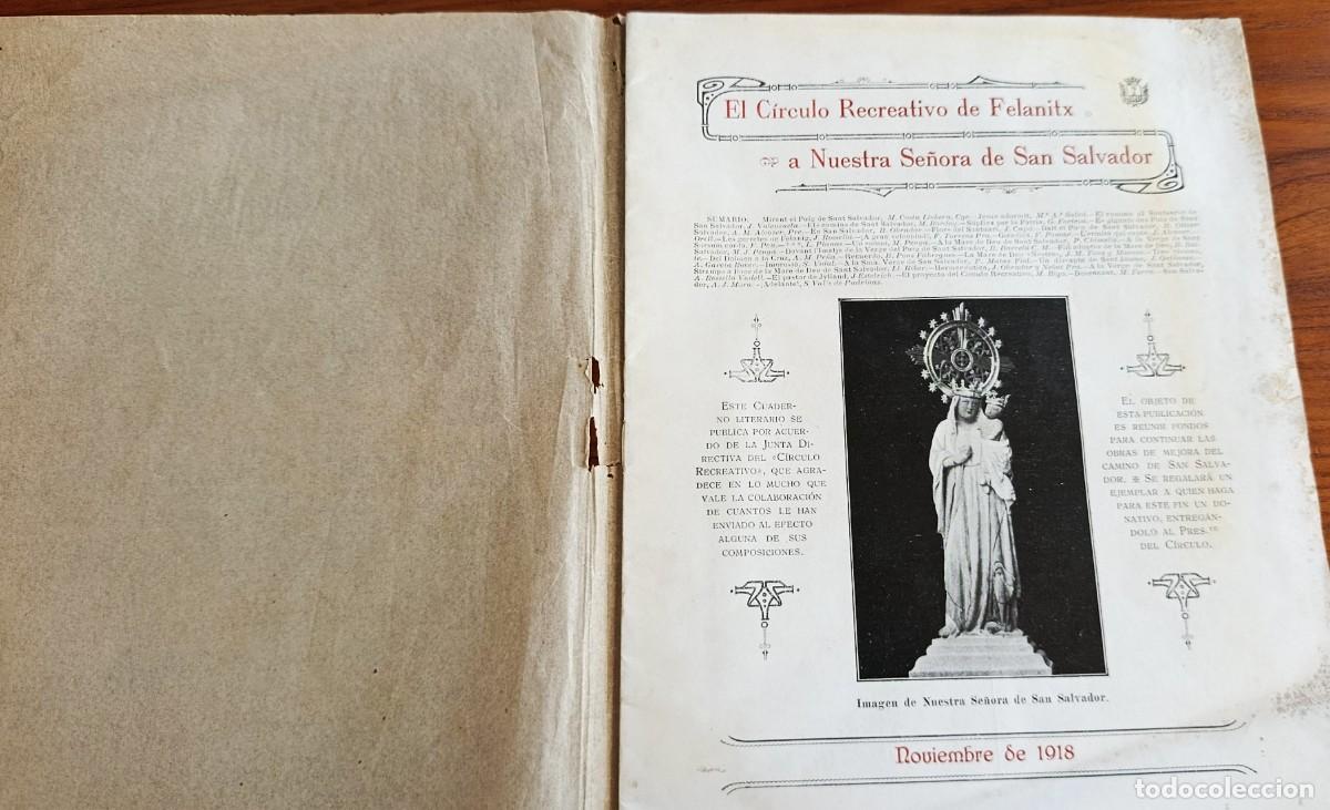 Libros antiguos: EL C&Iacute;RCULO RECREATIVO DE FELANITX A NUIESTRA SE&Ntilde;ORA DE SAN SALVADOR. MALLORCA, 1918.