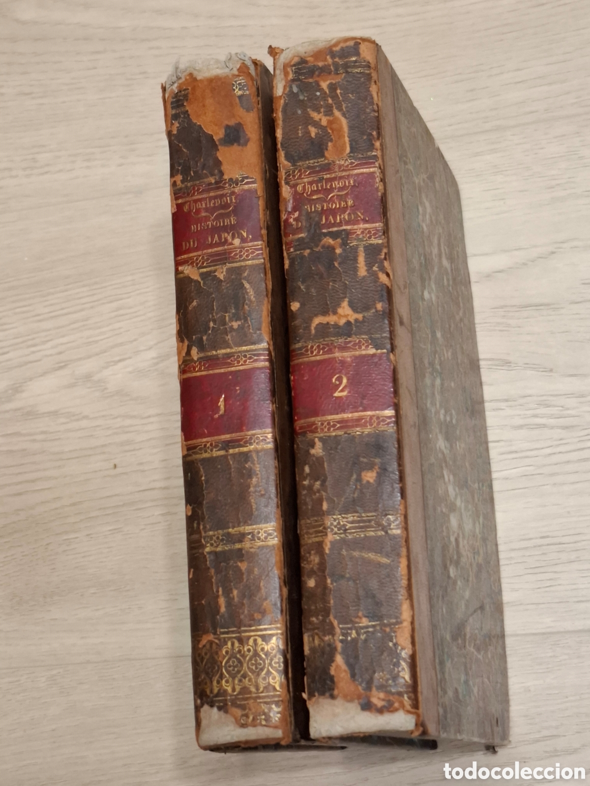 Antiquarische B&uuml;cher: Histoire du christianisme dans l&acute;empire du Japon, par De Charlevoix, Dos tomos, Louvain, 1828