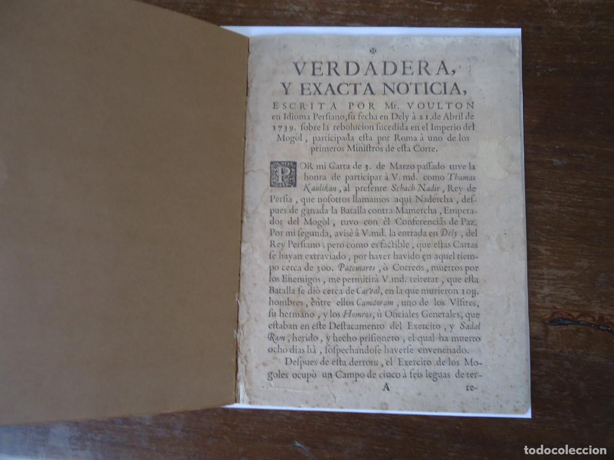 Antiquarische B&uuml;cher: Invasi&oacute;n de la India por Ir&aacute;n en 1739. Iran's invasion of India in 1739.