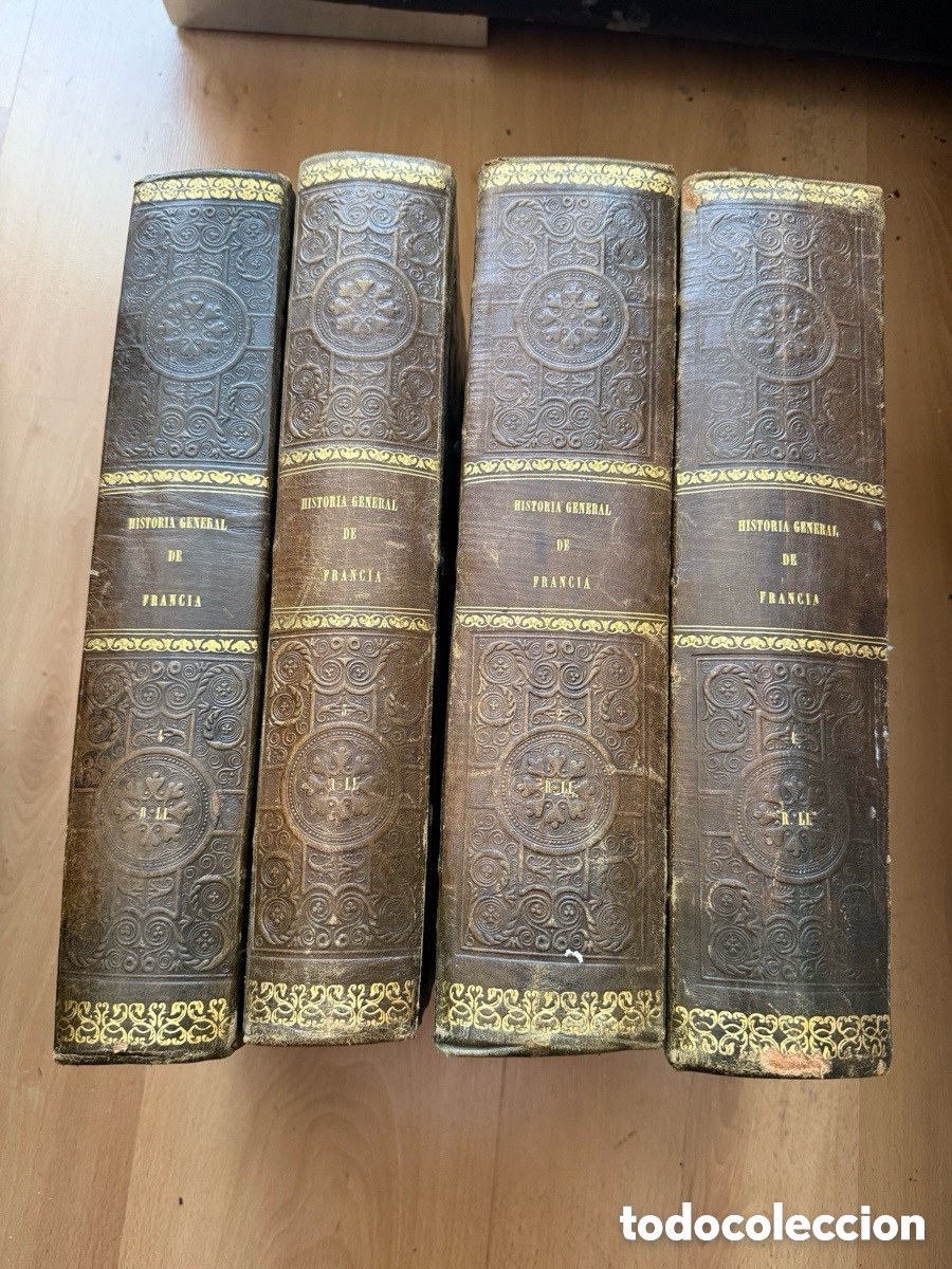 Libros antiguos: Historia General de Francia. Madrid-Barcelona, Librer&iacute;a Espa&ntilde;ola, 1853-54 - ILUSTRADA CON GRABADOS.