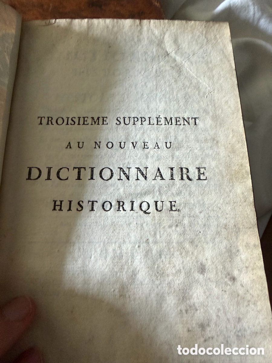 Libros antiguos: Nouveau Dictionnaire Historique &mdash; Tome IX &mdash; Lyon, Bruyset Fr&egrave;res, 1791
