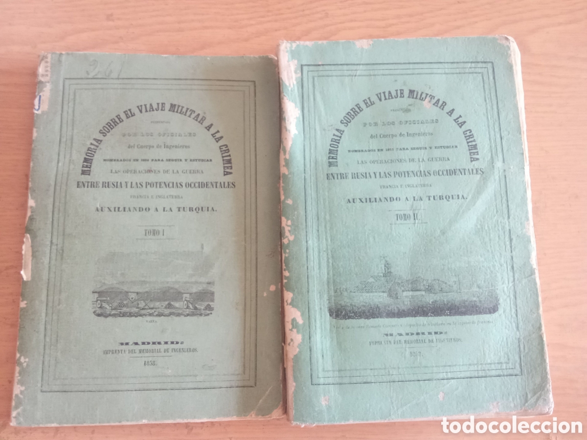 Libros antiguos: Memoria sobre el viaje militar a la Crimea.Tomos I y II.