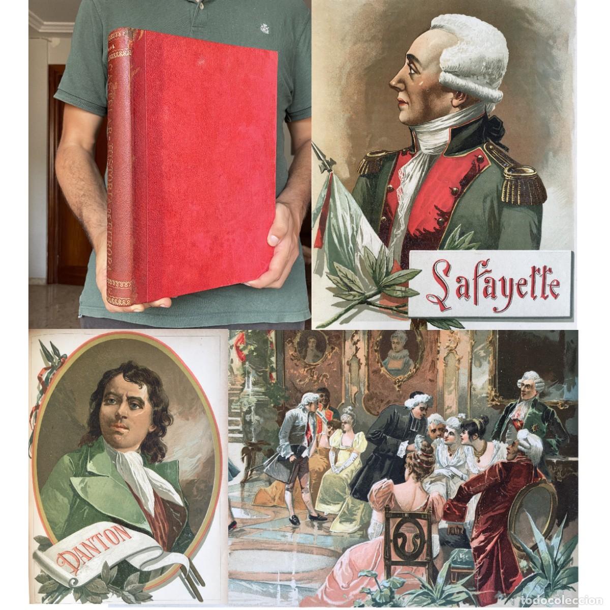 Libros antiguos: A&ntilde;o 1896 - L&aacute;minas cromolitogr&aacute;ficas - Historia - C&aacute;diz - Revoluci&oacute;n francesa - Emilio Castelar