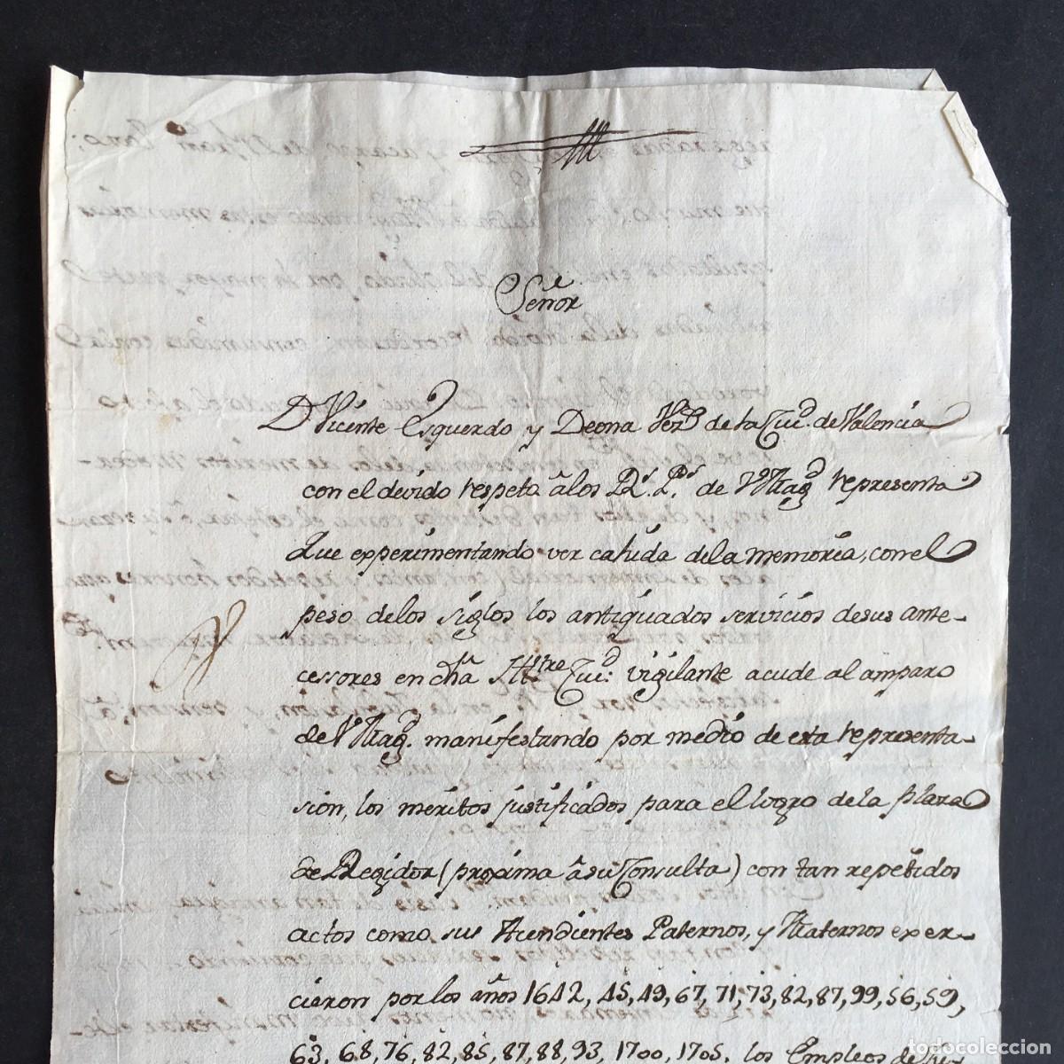 Libros antiguos: Siglo XVIII - Manuscrito - Valencia - Esquerdo - Sagunto