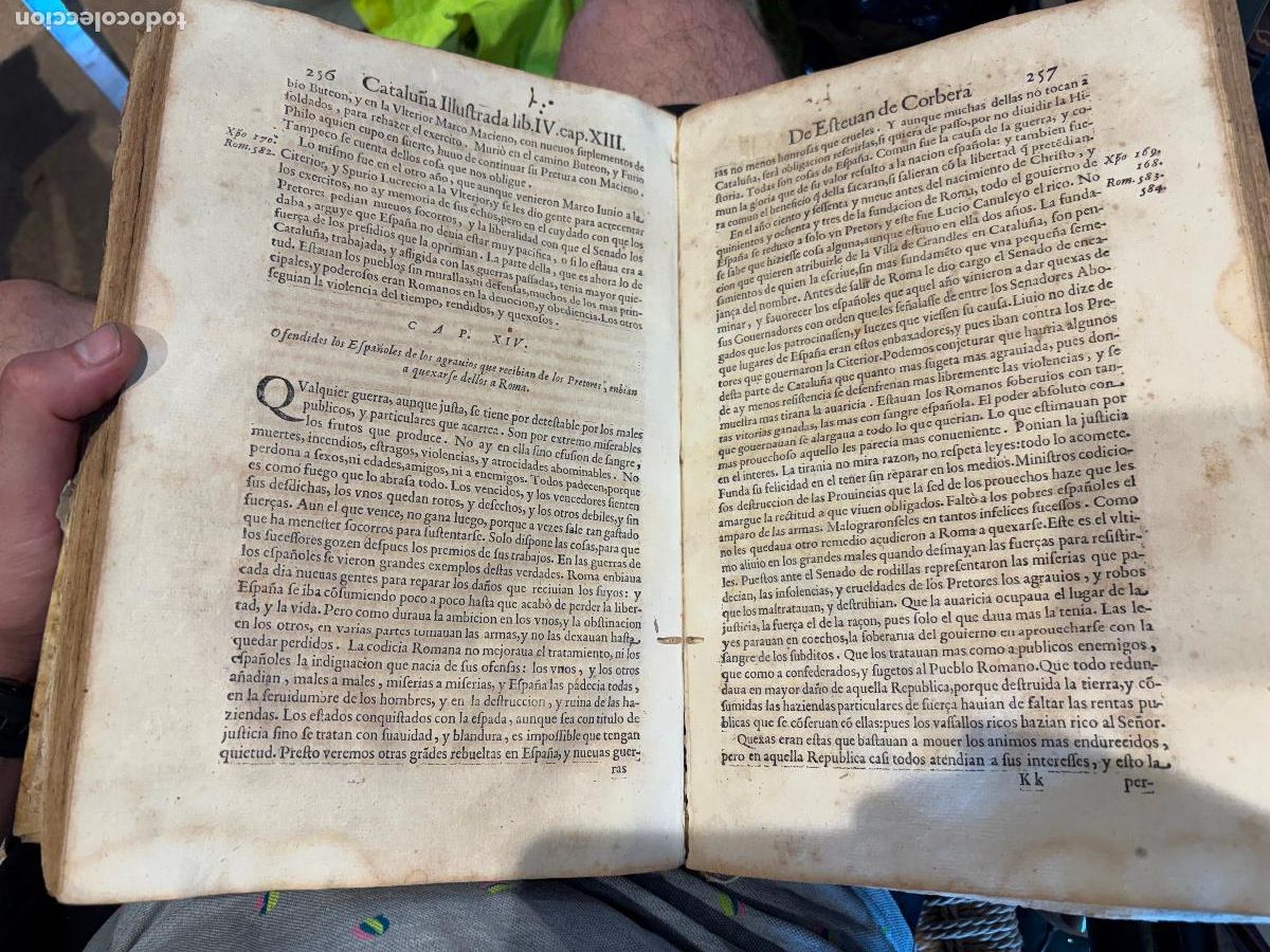 Libros antiguos: Estevan de corbera Catalunya ilustrada N&aacute;poles 1678