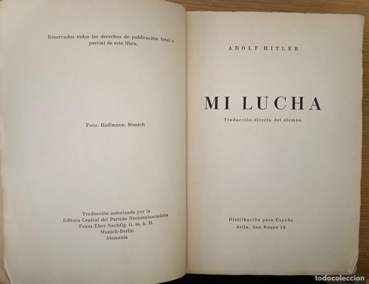 Libros antiguos: Mi lucha. Adolf Hitler, circa 1930.