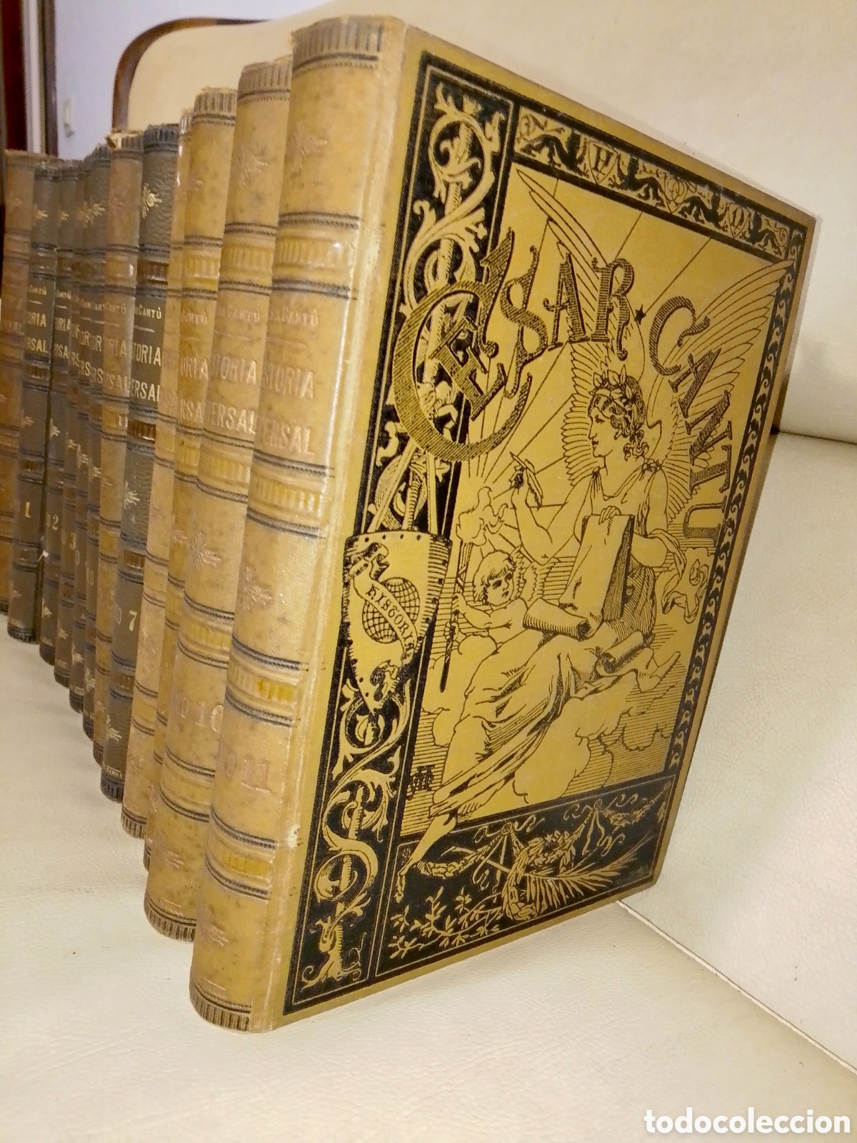 Libros antiguos: C&Eacute;SAR CANT&Uacute; &ndash; HISTORIA UNIVERSAL &ndash; COLECCI&Oacute;N COMPLETA DE 12 TOMOS &ndash; EJEMPLARES MUY LIMPIOS- 1888