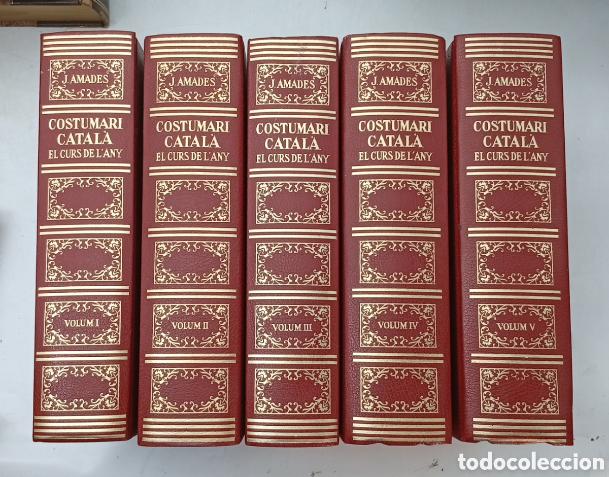 Libros antiguos: Costumari catal&agrave; Joan Amades obra completa 5 volums 1982