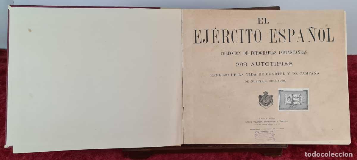 Libros antiguos: EL EJERCITO ESPA&Ntilde;OL. REFLEJO DE LA VIDA DE CUARTEL. EDIT. LUIS TASSO. SIN FECHA.