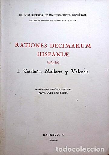 Libros antiguos: REGESTO IBERICO DE CALISTO III. JOSE RIUS SERRA. 2 vols.. Investigaciones C.S.I.C.,