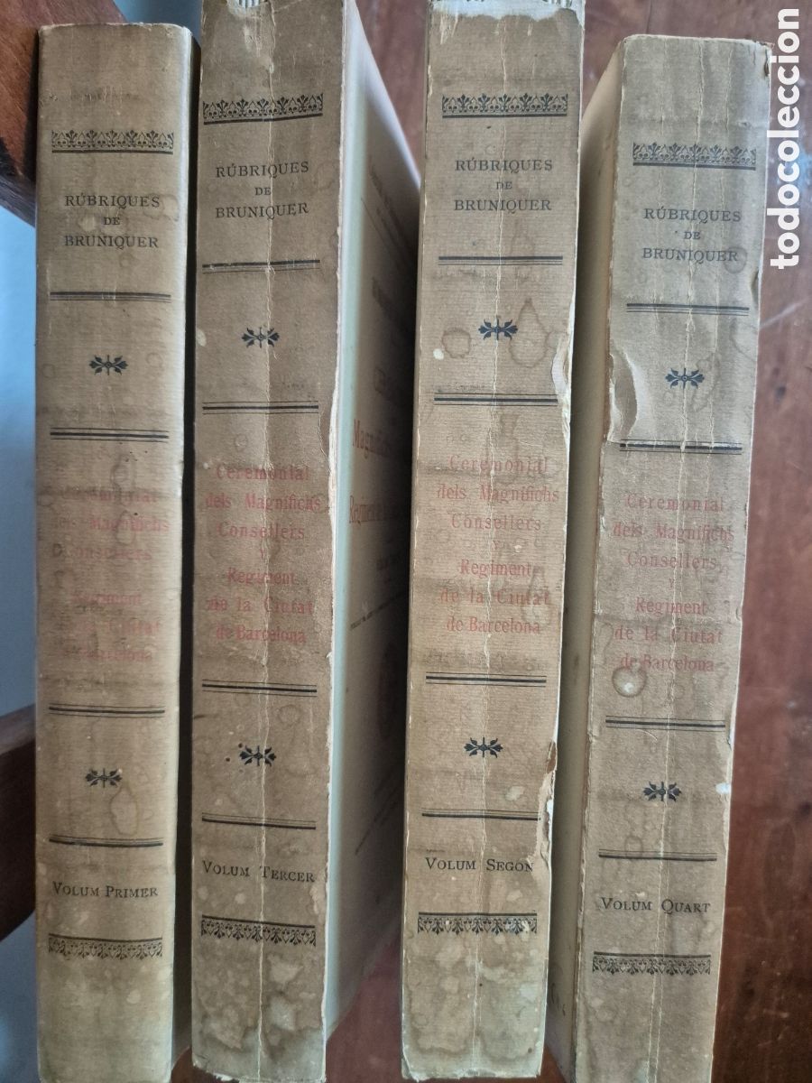 Libros antiguos: RUBRIQUES DE BRUNIQUER. DOCUMENTS ISTORICS INEDITS BARCELONA 1912
