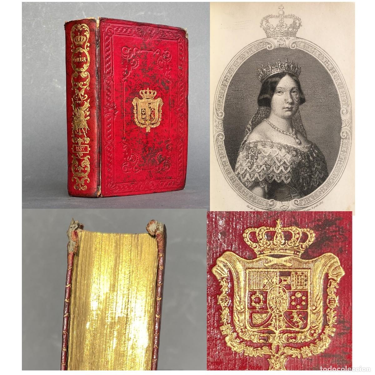 Livres anciens: A&ntilde;o 1857 - Gu&iacute;a de forasteros en Madrid - Estado militar de Espa&ntilde;a e Indias - Plena piel