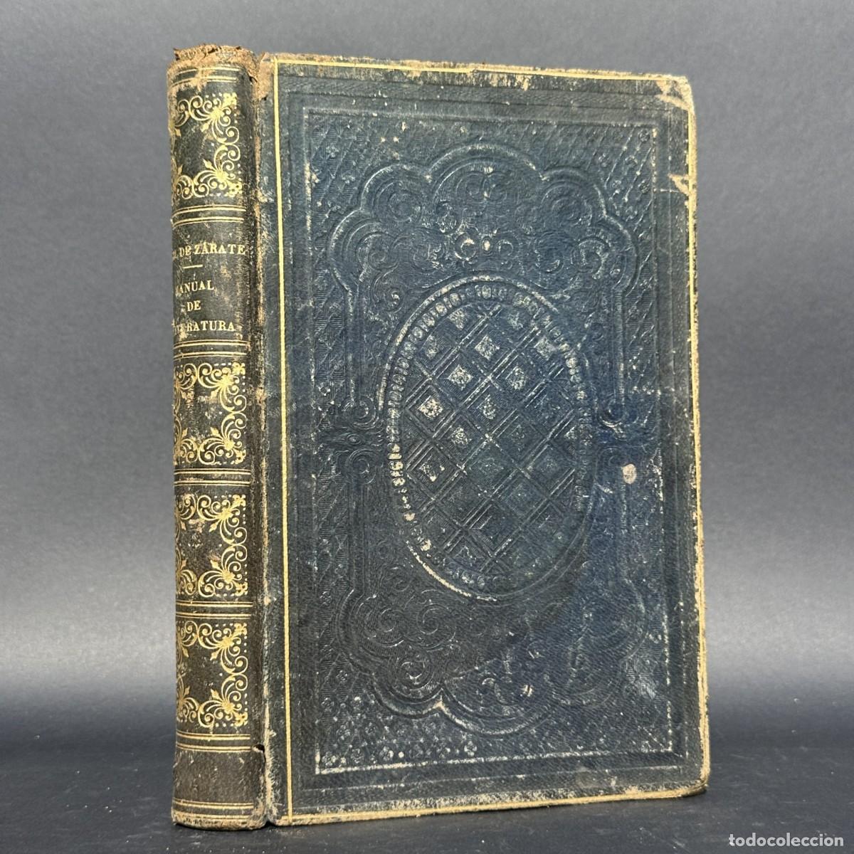 Livres anciens: a&ntilde;o 1853 - MANUAL DE LITERATURA - ANTONIO GIL DE ZARATE - POETICA Y RETORICA - LITERATURA