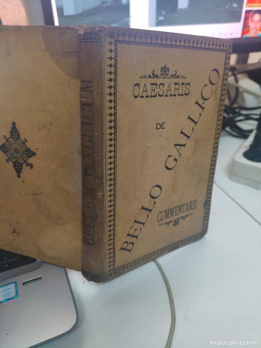 Libros antiguos: C. Julii Caesaris Commentarii de Bello Gallico - Notas y vocabulario por Mariano Gurr&iacute;a Ed. Antigua