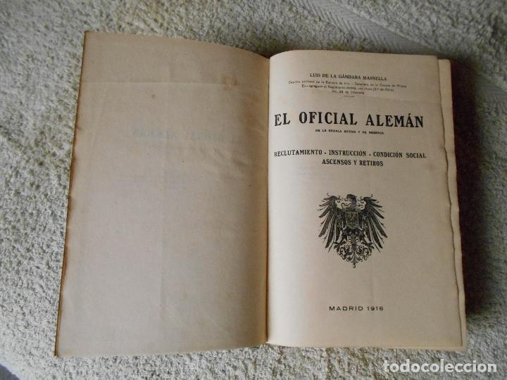 Libros antiguos: &ldquo;EL OFICIAL ALEM&Aacute;N de la escala activa y de reserva&rdquo; - Foto 4