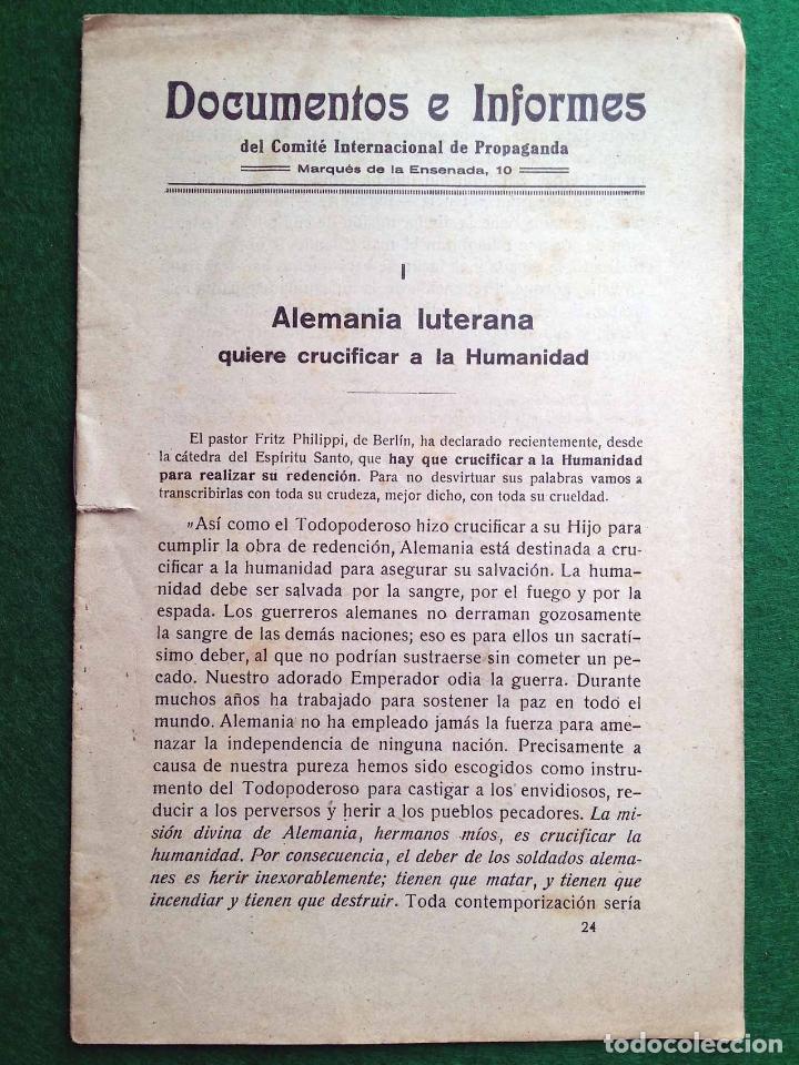 Libros antiguos: Documentos e Informes del Comit&eacute; de propaganda a&ntilde;o 1916 - Foto 1