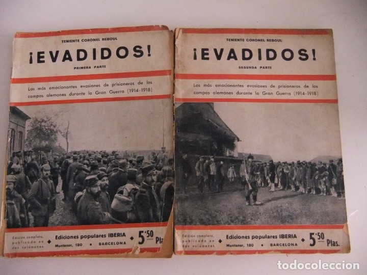Libros antiguos: &iexcl;evadidos! del teniente coronel reboul - Foto 1