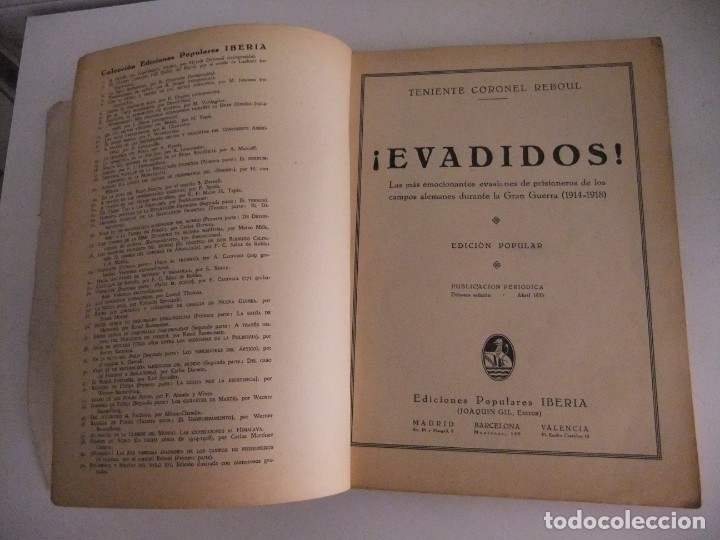 Libros antiguos: &iexcl;evadidos! del teniente coronel reboul - Foto 4