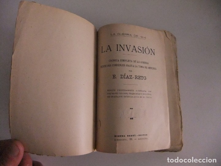 Libros antiguos: la guerra de 1914,la invasion. - Foto 2
