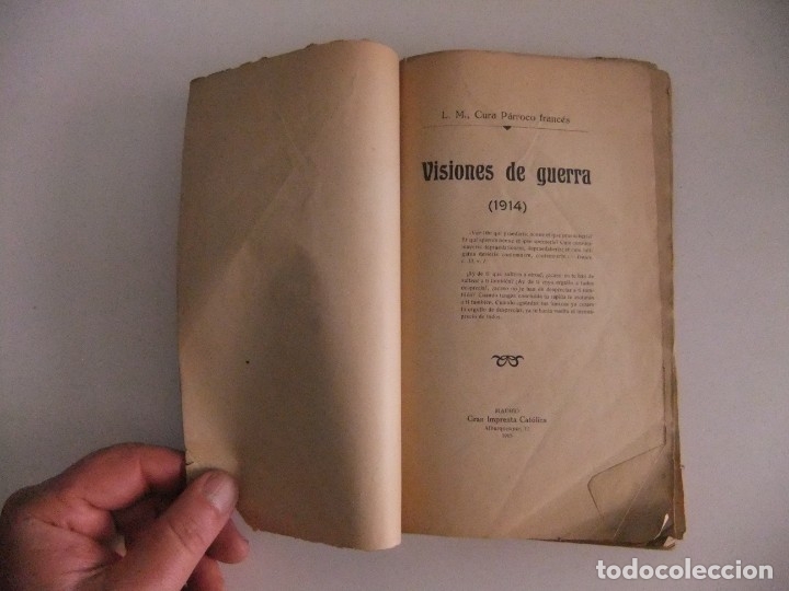 Libros antiguos: visiones de guerra 1914 - Foto 2