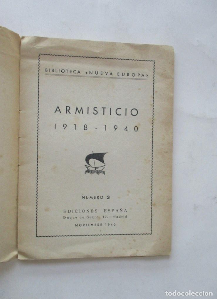 Libros antiguos: ARMISTICIO 1918-1940 - Foto 2