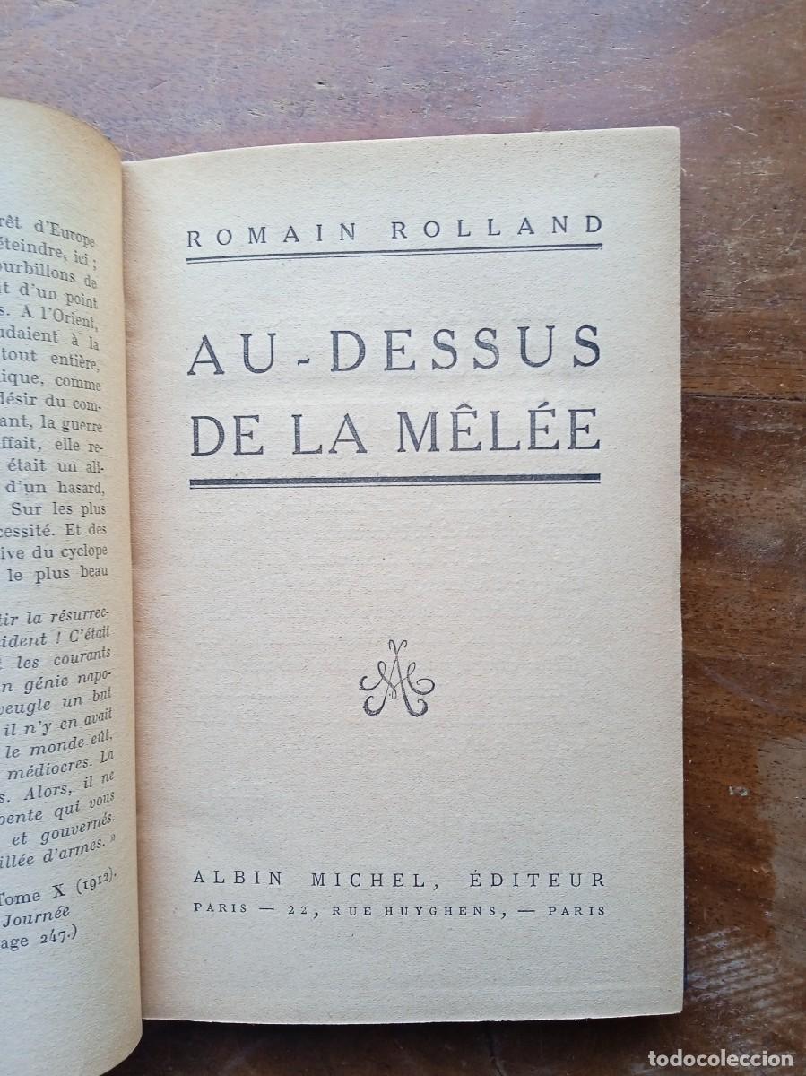 Libros antiguos: Au-dessus de la melee 1929 - Foto 3